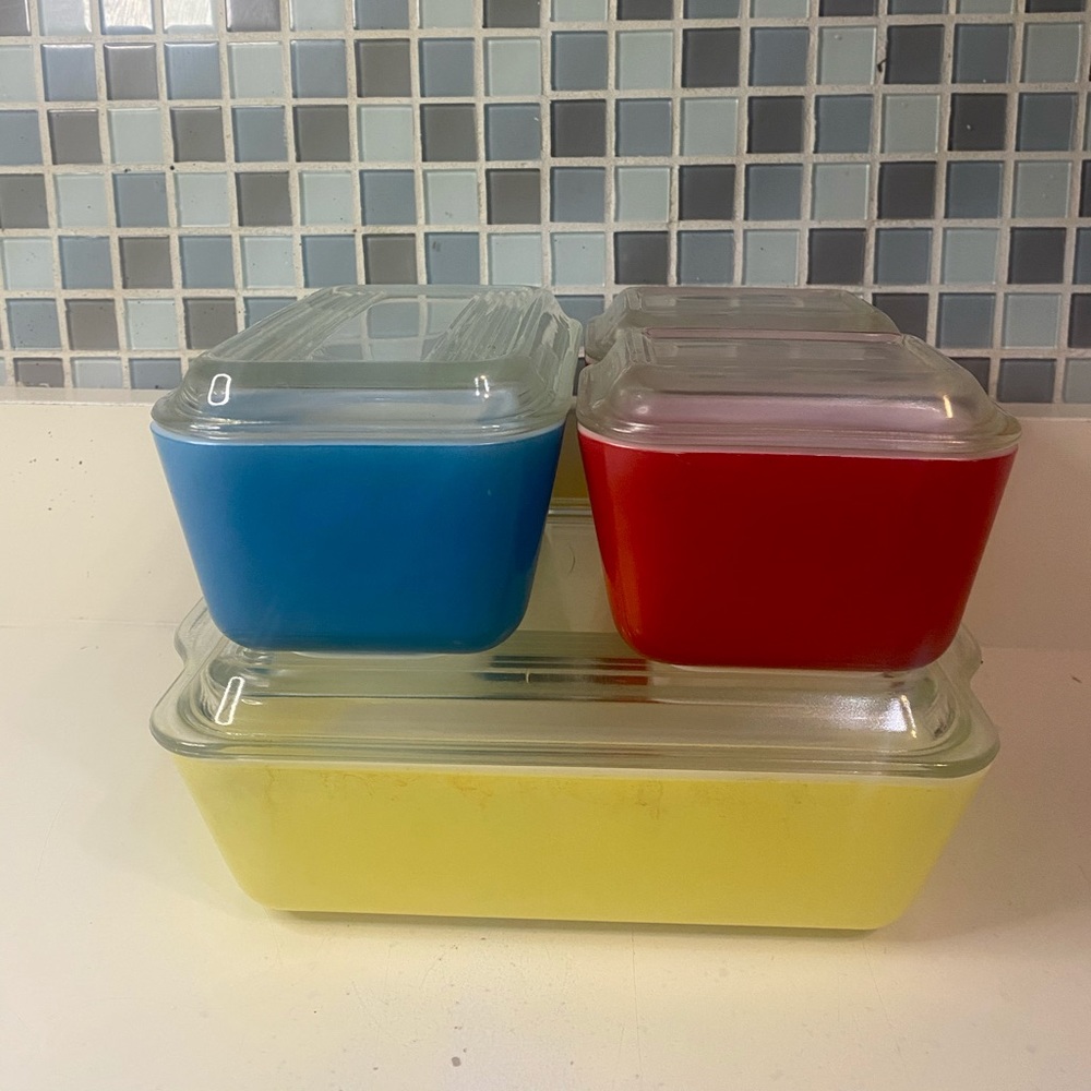 Pyrex ovenware refrigerator set 4 piece